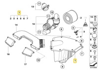 Контейнер фільтра повітря bmw e88 e82 e90 e91 оригінальний 13717555288 Київ, фото thumb