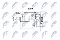 фото thumb №2, Шарнір зовнішній перед le/pr subaru forester impreza legacy iii