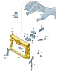 фото thumb №1, Pas передний vw caddy iv оригинальный номер 2k5805588