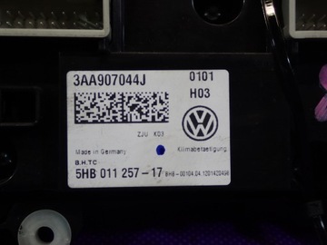 фото thumb №5, Vw passat cc 12- рестайлинг fl панель воздуховод кондиционера 3aa907044j 5hb011257