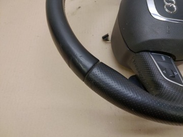 фото thumb №8, Руль + подушка безопасности мультифункция кожа лепестки s-line audi a6 c6