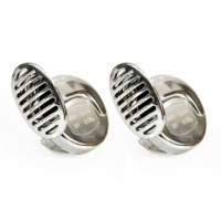 фото thumb №1, Гучний клаксон черв'як сигнал хром 12v dwutonowy