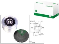 фото thumb №1, Шкив altern ina 535030910 nissan navara pickup 2.5 14- ina