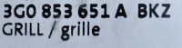 Купить Решётка радиатора решётка радиатора радиатора vw passat b8 хром 3g0853651a, фото thumb