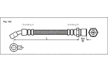 фото thumb №1, Triscan шланг тормозной chevrolet astra хэтчбек