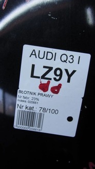 фото thumb №6, Audi q3 8u крыло правый перед lz9y 11-