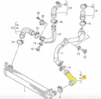 фото thumb №2, Шланг труба wąż ibiza fabia rapid roomster polo