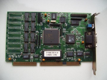 графика ISA 16bit S3 86C801 VGA DSUB 1 МБ ретро-видеокарта