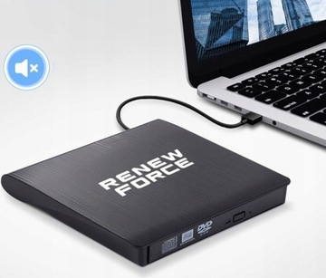 ВНЕШНИЙ ПРИВОД ДЛЯ ЗАПИСИ CD-R/DVD-ROM/RW ПОРТАТИВНЫЙ ПРОИГРЫВАТЕЛЬ USB 3.0