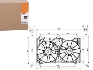 фото thumb №1, Вентилятор радиатор з корпус lexus gs ls 4.6/5