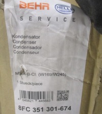 фото thumb №10, Радиатор конденсатор воды кондиционера hella mercedes w169 w245 8fc351301