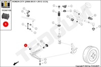 фото thumb №14, Підшипниковий вузол, важіль tedgum ted67135