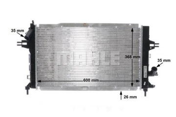фото thumb №10, Радиаторов astra h 1.7cdti 04- mahle cr 1687 000s радиаторов, система