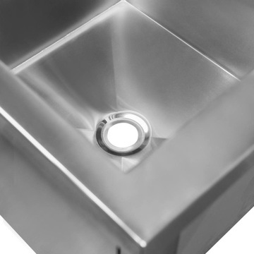 Zlew gastronomiczny 1 komora spawany stal 60x60x85