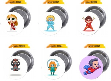 Булавки-кнопки Значки SUPER HERO ДЕШЕВЫЙ ХИТ