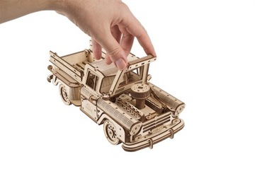 Пикап Лесоруба, механическая модель - пазл UGears 3D