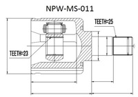 фото thumb №2, Шарнір внутрішній carisma da 1.8gdi 95-03