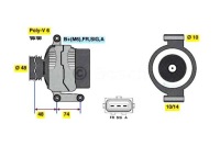 Купить Bosch генератор ford fiesta v 1.3 jh_. jd_, фото thumb