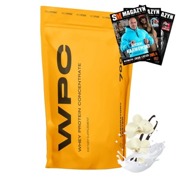 ECOMAX WPC WHEY PROTEIN CONCENTRATE БЕЛКОВЫЙ КОНЦЕНТРАТ ДЛЯ МЫШЕЧНОЙ МАССЫ 700г