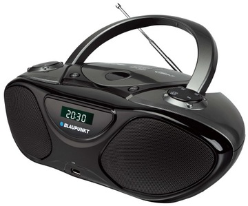 Радио Бумбокс Blaupunkt BB14BK CD MP3 USB часы