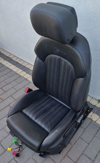 фото thumb №8, Audi a6 s6 c7 4g lift 15-18 s-line сиденье левый передний czarna кожа uk