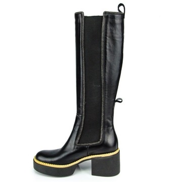CARINII B7903 TRAPERS WORKERS, ЧЕРНАЯ КОЖА 38