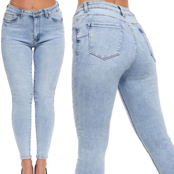 480_ Spodnie damskie jeans rurki - M.SARA _M/38