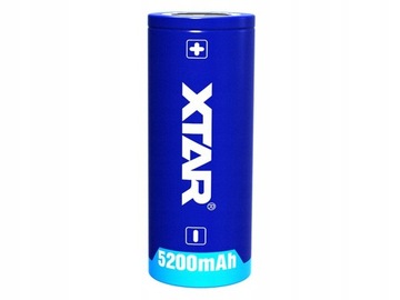 XTAR 26650 520PCM 5200 мАч литий-ионный защищенный аккумулятор 3,7 В 7 А