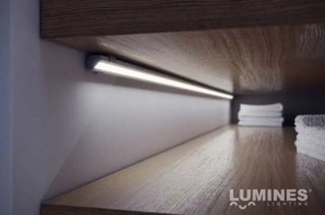 Угловой светодиодный алюминиевый профиль 45 градусов Черный 1м тип C LUMINES для лент