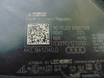 фото thumb №14, Лампа права audi e-tron 4ke 4ke941040d повний led європа