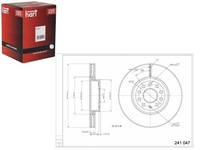 фото thumb №1, Диски гальмівні 2szt. перед audi skoda vw 06- фарбовані hart