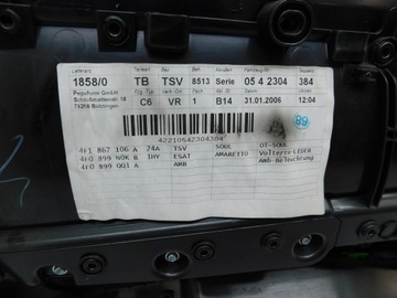 фото thumb №9, Боковина планка dekor правый перед 4f1867106a - audi a6 c6 4f0 04-08 eu