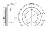 фото thumb №1, Гальмівні барабани гальмівні ford transit transit tourneo 2.0d-