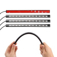 фото thumb №12, Освещение ленты led rgb do автомобиля интерьера автомобиль кабины молдинг na пульт