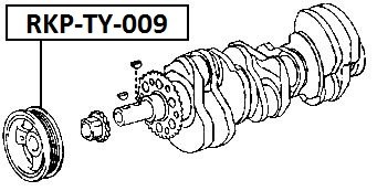 фото thumb №2, Колесо пасове вала колінчастого toyota eng.2grfe camry 06-, rav-4 05-, previa 06