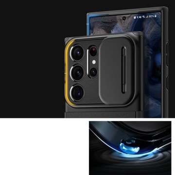 Чехол для Galaxy S23 Ultra, Spigen Optik Armor, Чехол с крышкой для камеры