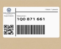 фото thumb №1, Замок лонжерон дах 1q0871661 vw eos