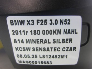 фото thumb №12, Bmw x3 f25 x4 сиденье переднее левый водителя чёрный sensatec 52107240055