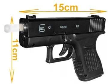 Pistolet Metalowy Na Kulki 6mm Replika ASG + Granat 800 szt. Kulek