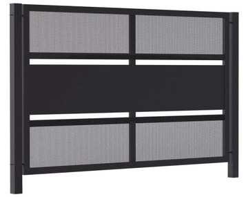 Brama Wjazdowa Dwuskrzydłowa INCOGNITO BR.18.2.2 Ocynk + RAL 120x400 cm