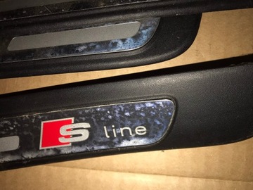 фото thumb №9, Audi a4 b8 планки накладки пороговые s-line комплект