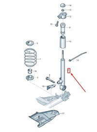 фото thumb №1, Skoda karoq nu rear gas shock абсорбер 5q0513049hp