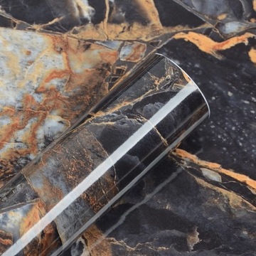 Столешница из шпона черного золота, мрамора, гладкого ПВХ, клейкая мебельная фольга 40x500