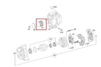 Mercedes wiele modeli ролик шків зчеплення генератора оригінальний номер Ціна, фото thumb