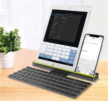 Портативный смартфон с Bluetooth-клавиатурой