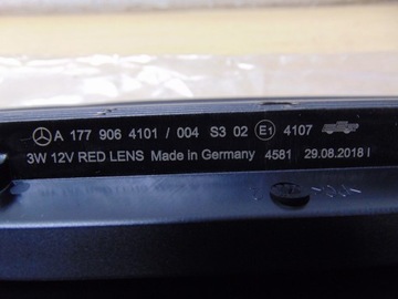 фото thumb №15, Mercedes w177 sedan лампа сплав задняя полка свет