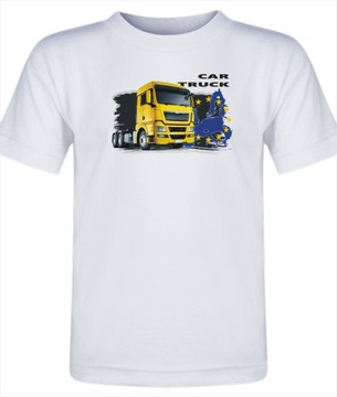 T-Shirt z nadrukiem truck 2, rozmiar M