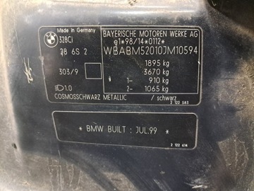 фото thumb №8, Капот кришка двигуна чорний металік 303/9 bmw e46 купе cabrio дорестайлінг