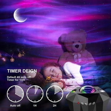 PROJEKTOR GWIAZD STAR LED LAMPKA NOCNA PREZENT USB