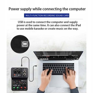 Звуковая карта Power Stereo 48 В для компьютера